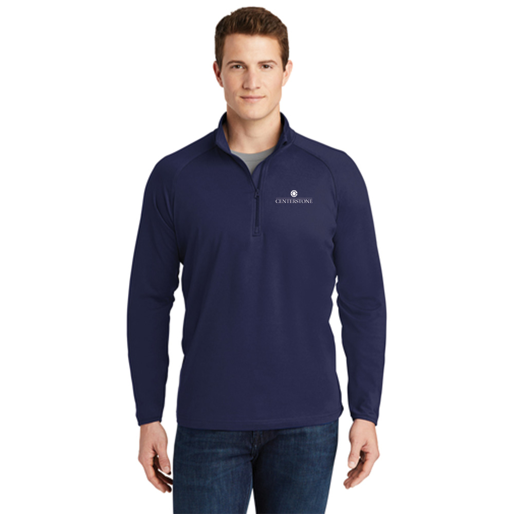 Tall Sport-Wick Stretch 1/4 Zip Pullover